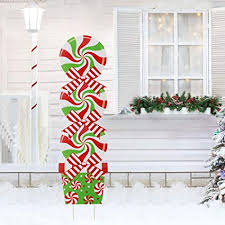 Maybe you would like to learn more about one of these? Amazon Com Acedining Candy Christmas Decorations Outdoor Giant Holiday Decor Signs For Home Lawn Pathway Walkway Candyland Themed Party 42 Inch Peppermint Xmas Yard Sign Stakes Patio Lawn Garden
