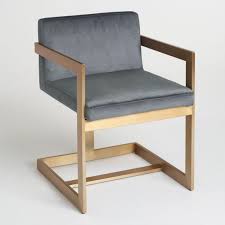 Charcoal And Gold Kiera Chair Affordable Dining Room Chairs Furniture Living Room Chairs