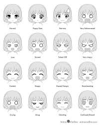 Female Anime Face Reference