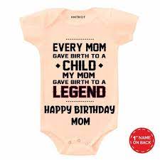 Happy Birthday Mommy Personalised Baby Onesie The Mum Shop