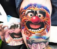 Animal Muppet Tattoo By Khail Tattooer Post 20732 Animal Sleeve Tattoo Animal Muppet Weird Tattoos