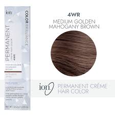 Maybe you would like to learn more about one of these? Ion 4wr Medium Gold Mahogany Brown Permanent Creme Hair Color By Color Brilliance Permanent Hair Color Sally Beauty