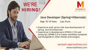 We Re Hiring Java Developer With 10 16 Years Experience In Spring Hibernate Javascript Etc Profiles Are Invited W Spring Hibernate Javascript Development