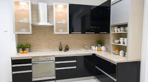 موديلات مطابخ المنيوم احدث اشكال مطابخ الوميتال 2019 قصر الديكور Modern Black Kitchen Modern Kitchen Cabinets Black Kitchen Cabinets