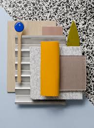 Weekly Material Mood Black Splatter Pattern Blue And Pop Orange Hashtags Material Board Mood Board Material Palette