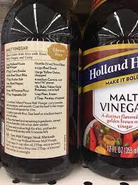 It claims it is suitable for a gluten free diet but it does contain malt vinegar. Product Warning Holland House Gluten Free Watchdog Llc Facebook