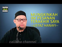 Ustaz hanafi official 7.101 views10 months ago. Deep Pesanan Ustaz Hanafiah Jangan Main Main Dengan Masa Selagi Ada Tenaga Datang Ke Masjid Selagi Ada Tenaga Solat Berjemaah Kashoorga