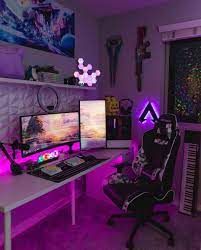 Quarto Gamer In 2021 Bedroom Setup Video Game Rooms Gaming Room Setup