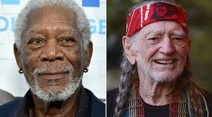 Willie Nelson, Morgan Freeman hang out