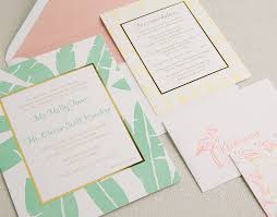Check out an orlando cottage venue, a rustic wedding barn or a trendy restaurant. Gold Foil Letterpress Tropical Wedding Invitations Bella Figura