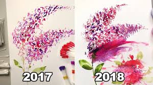 Cotton swabs easy beginner watercolor painting flowers. Old Art Vs New Art Improvement Painting With Cotton Swabs Youtube