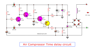 Schematic diagram ac datasheets context search. Diy Compressor Time Delay Circuit Eleccircuit Com