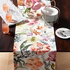 Free Shipping Shop Sonder 90 Printed Floral Table Runner Garden Fresh Blooms Are Digitally Printed On Printed Table Runner Floral Table Runner Table Runners