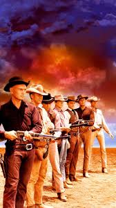 Parents need to know that the magnificent seven is a classic western filled with gun violence. The Magnificent Seven 1960 Phone Wallpaper Moviemania Magnificent Seven Movie Western Film Western Movies
