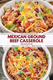 This Mexican Ground Beef Casserole With Rice And Beans Is A Super Family Friendly Meal Instant Pot Dinner Recipes Beef Recipes Easy Ground Beef Recipes Healthy