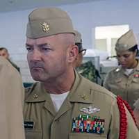 A Danish Soldier participates in a ceremony hosted