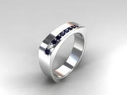 Men S European Shank Wedding Band With Blue Sapphires And Diamonds By Torkkelijewellery 2399 00 Wedding Rings Diamond Wedding Rings Wedding Jewelery