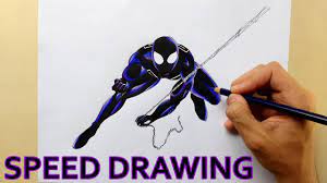 Spider-Man Symbiote Speed Drawing - Youtube