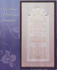 We have over 17,000 cross stitch patterns available from today's most popular designers and artists! Heirloom Wedding Sampler By Stoney Creek Counted Cross Stitch Pattern