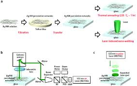 schematic diagram of the thermal annealing process and laser