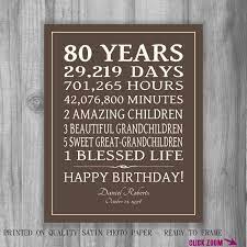A good option for practical 80th birthday gifts for dad would be a set of decorative pillows, a fluffy blanket, heated slippers or a massage function. 80th Birthday Gift Sign Canvas Print Personalized Art Mom Dad Etsy 80th Birthday Gifts Birthday Gifts Sign 80th Birthday