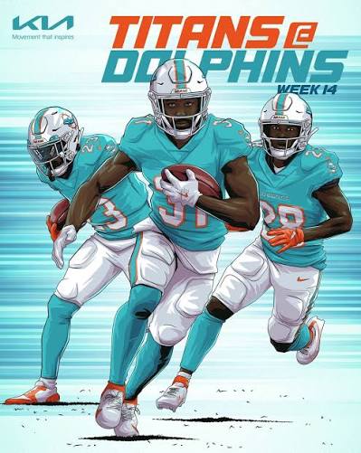 Zoomin\' into MNF ⚡️ #TENvsMIA 🎨: @r4thbone