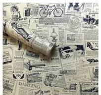Lependor 17.71" X 118" Vintage Newspaper Self Adhesive Paper Peel & Stick  Wallpaper for Bedroom Livingroom Decor - 17.71" X 9.8 ft
