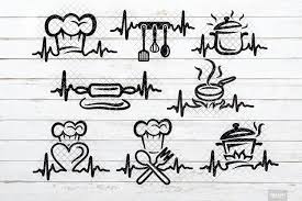 Eps and svg files are compatible with adobe illustrator, coreldraw and inkcape. Cooking Heartbeat Svg In Svg Dxf Png Jpg Eps 523640 Cut Files Design Bundles