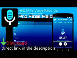 Download Hi Q Mp3 Voice Recorder Pro 2 5 1 Final Paid Youtube