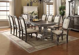 1161 73 flavien ii 9 piece dining set dining chairs rustic Kiera Gray 9pc Dining Set Cincinnati Overstock Warehouse