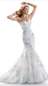 Wedding Dress With Blue Accents Maggie Sottero Blue Wedding Dress Royal Blue Wedding Dresses Wedding Dresses Unique