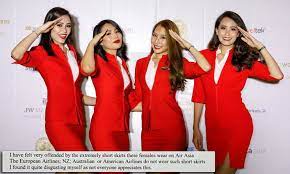 *experienced crews are encouraged to apply. Woman Disgusted By Air Asia Flight Crew Uniforms Daily Mail Online