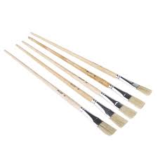 Generally, the size of a paint brush can be identified by a number, the larger the number the bigger the size. Rs Pro Rs Pro Thin 19mm Synthetic Paint Brush Set With Flat Bristles 315 2154 Rs Components