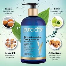 It all starts with a healthy scalp. Amazon Com Pura D 39 Or Hair Loss Prevention Therapy Premium Organic Argan Oil Shampoo 16 Fluid Ounce Beauty Shampoo Biotin Shampoo Argan Oil Shampoo