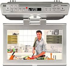 under cabinet counter kitchen tv
