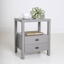 Leflore Solid Wood 2 Drawer End Table With Storage In 2020 End Tables With Storage Contemporary End Tables Simple Bedside Tables