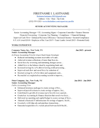 Resume examples see perfect resume samples that get jobs. Senior Accounting Manager Resume Example Free Download