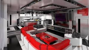 Clean lines and simple color schemes define a modern living room. Kitchen Living Room In The Style Of High Tech 30 Photos The Design Of The Room In The Style Of High Tech In The Interior