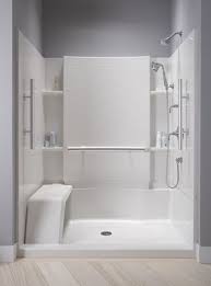 48 X 36 Complete Seated Shower From The Accord Series Shower Stall Bathroom Shower Design Shower Inserts
