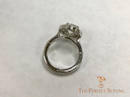 Vintage Halo Diamond Ring With Adjustable Shank For Arthritis And Arthritic Fingers Halo Diamond Vintage Halo Halo Diamond Ring