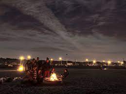Ocean springs beach fire pits. Ocean Beach S Fire Pits Dark Until March