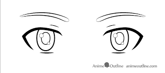 For the next step to drawing anime male eyes you will need to sketch out the actual shape of the eye itself where the pupils and eyeballs are formed. Anime Boy Base With Eyes