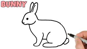 Bunny rabbit drawing for kids. How To Draw A Rabbit Bunny Easy Step By Step Hare Drawing For Beginners Youtube