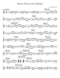 | who is most affected? Fancy Twice For Clarinet Sheet Music For Clarinet In B Flat Solo Musescore Com