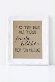 Please Write Down Your Favorite Family Tradition From Your Childhood Sign Please Write Down Your Favorite Family Tradition Sign Video Video In 2020 Baby Shower Keepsakes Small Baby Shower Ideas