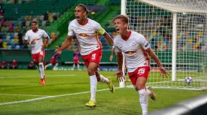 Marcel sabitzer of leipzig celebrates scoring the opening goal during the bundesliga match between dsc arminia bielefeld and rb leipzig at schueco arena on march 19, 2021 in bielefeld, germany. Uefa Champions League Leipzig Double Destroys Atletico S Masterplan Cgtn