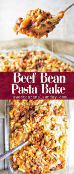 Beef Bean Pasta Bake This Cheesy Mince Pasta Bake Will Quickly Become A Family Favourite An Easy Recipe With Easy Pasta Recipes Minced Beef Recipes Bean Pasta