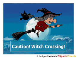 Halloween Spruche In Englisch Caution Witch Crossing