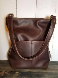 Black And Brown Leather Purse Rough Rider Dark Brown Leather Brown Bag Leather Purse Hobo Bag Brown Leather Bag Handmade Bucket Bag Leathe Brown Leather Bag Brown Bags Leather Bags Handmade