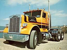 White Freightliner Conventional Truck